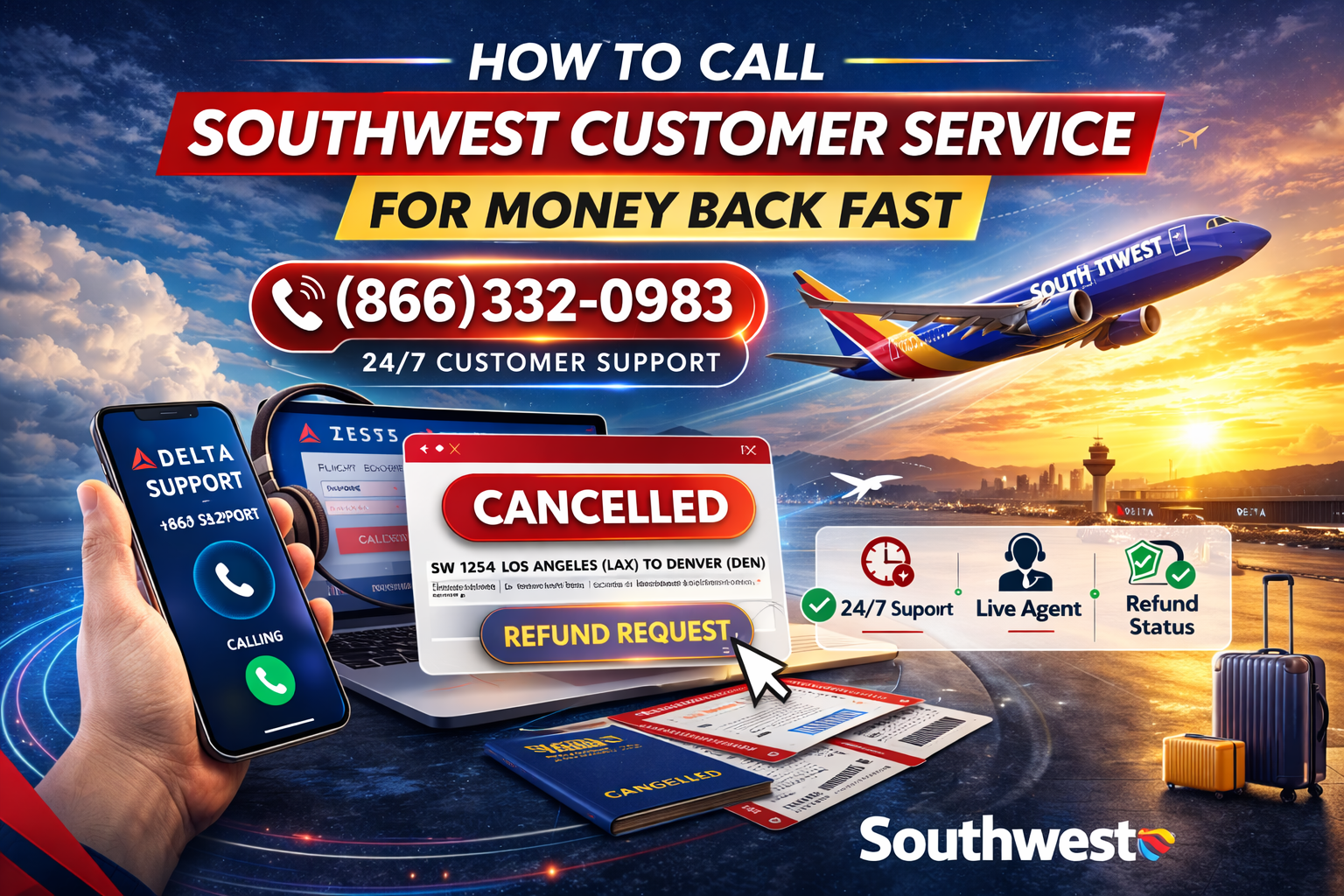 How to Call Southwest Customer Service for Money Back